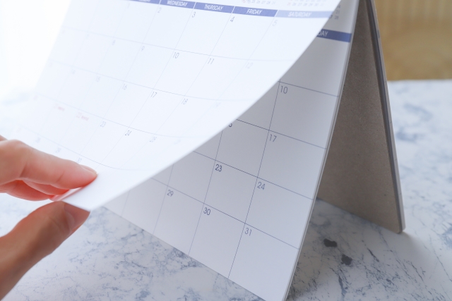 卓上カレンダー